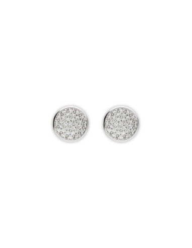 Pendientes Oro Blanco Y Diamantes