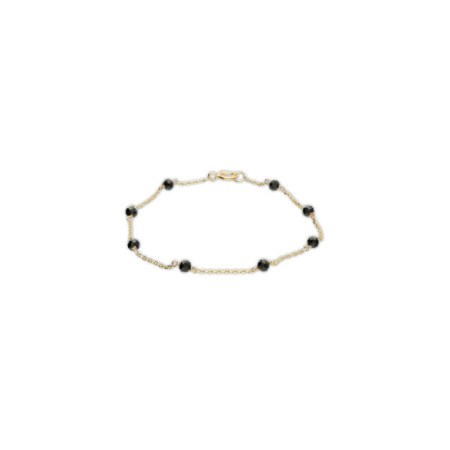 Pulsera Oro Amarillo Y Espinelas. Género: Mujer. Material: Oro amarillo. Piedras: Otras gemas