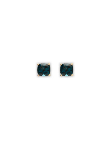 Pendientes Oro Amarillo Y Topacio