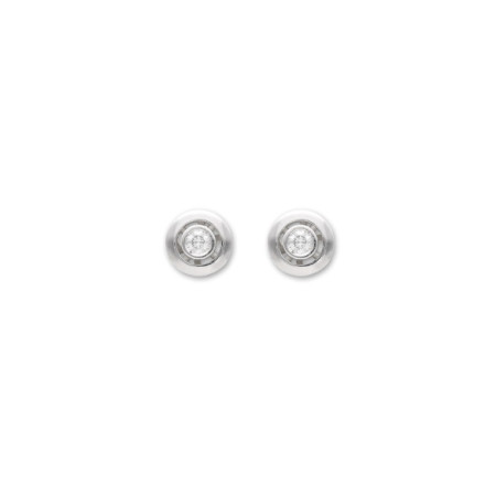 Pendientes Oro Blanco Y Diamante. Género: Mujer. Material: Oro blanco. Piedras: Diamantes