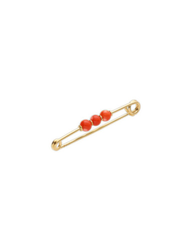 Alfiler Oro Amarillo Coral