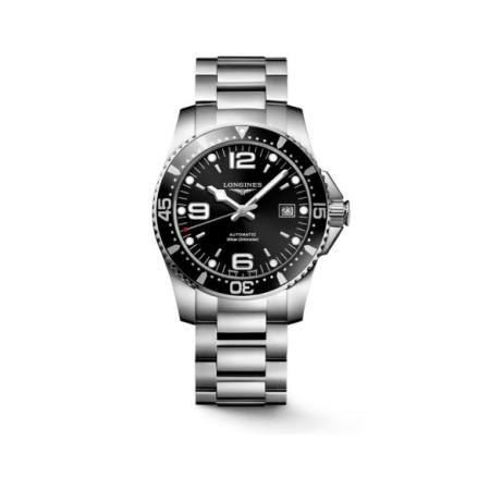 Reloj Longines Hydroconquest L3.742.4.56.6. Género: Hombre. Material: Acero. Tamaño: De 39mm a 42mm. Correa: Acero. Color esfera: Negro. Estilo: Deportivo. Movimiento: Automático. Características técnicas: Calendario,Hora y segundero,Reserva de marcha