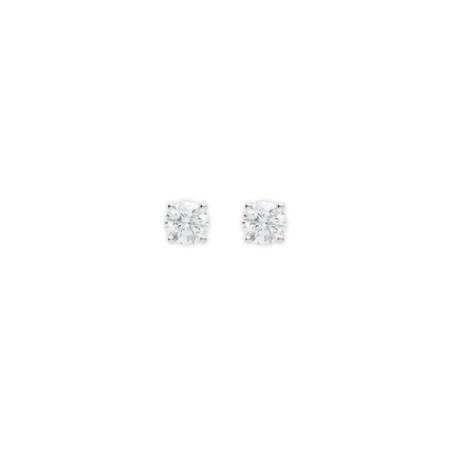 Pendientes Oro Blanco Y Diamante. Género: Mujer. Material: Oro blanco. Piedras: Diamantes