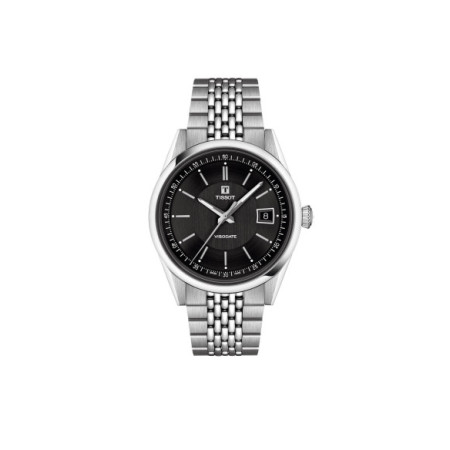 Reloj Tissot Visodate 39MM T157.407.11.051.00. Género: Hombre. Material: Acero. Tamaño: De 39mm a 42mm. Correa: Acero. Color esfera: Negro. Estilo: Clásico. Movimiento: Automático. Características técnicas: Calendario,Hora y segundero,Reserva de marcha