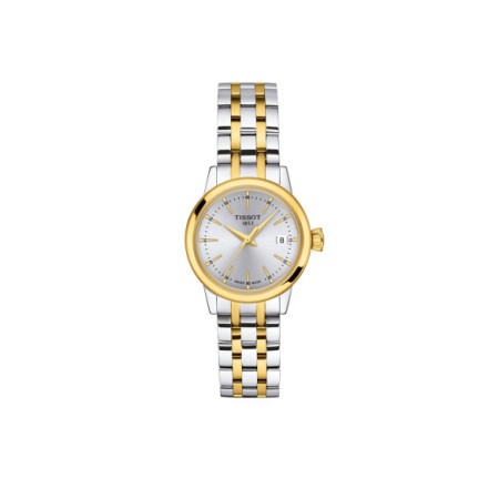 Reloj Tissot Classic Dream 28MM T129.210.22.031.00. Género: Mujer. Material: Acero. Tamaño: Menos de 32mm. Correa: Acero. Color esfera: Plata. Estilo: Clásico. Movimiento: Cuarzo. Características técnicas: Calendario,Hora y segundero