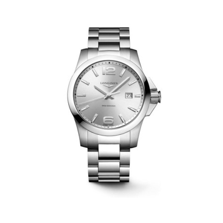 Reloj Longines Conquest L3.760.4.76.6. Género: Hombre. Material: Acero. Tamaño: De 43mm a 46mm. Correa: Acero. Color esfera: Plata. Estilo: Casual. Movimiento: Cuarzo. Características técnicas: Calendario,Hora y segundero