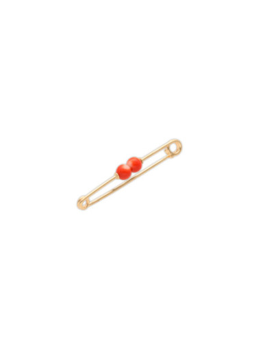 Alfiler Oro Amarillo Coral