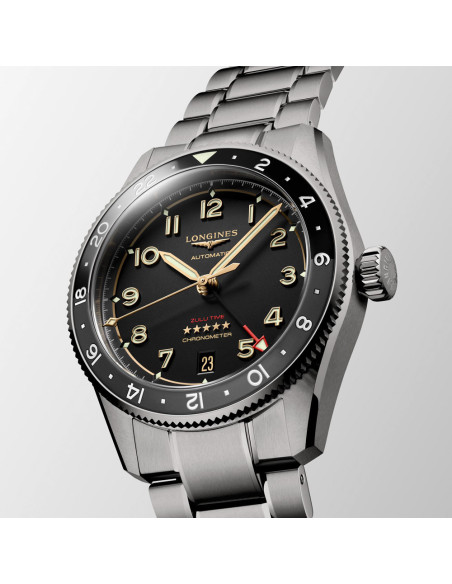 Reloj Longines Spirit Zulu Time Titanium L3.802.1.53.6
