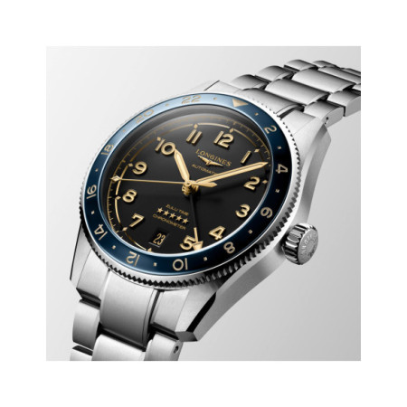 Reloj Longines Spirit Zulu Time L3.802.4.60.6. Género: Hombre. Material: Acero,Cerámica. Tamaño: De 39mm a 42mm. Correa: Acero. Color esfera: Negro. Estilo: Deportivo. Movimiento: Automático. Características técnicas: Calendario,Hora y segundero,Reserva de marcha