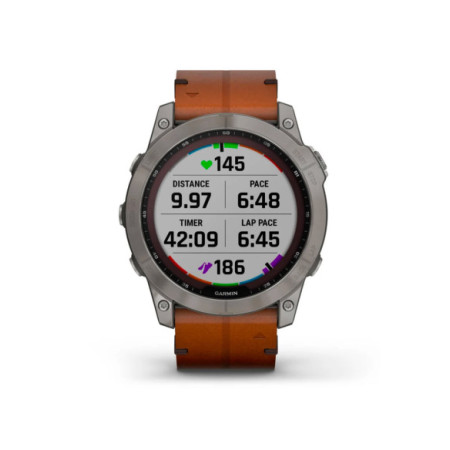 Reloj Garmin fēnix® 7X - Sapphire Solar Edition 010-02541-19. Género: Hombre. Material: Polímero reforzado,Titanio. Tamaño: Más de 46mm. Correa: Piel. Color esfera: Negro. Estilo: Deportivo,Tecnológico. Movimiento: Solar. Características técnicas: Multifunción