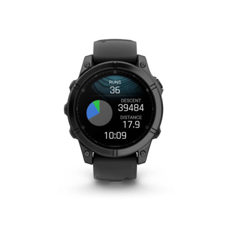 Reloj Garmin fēnix® E - 47 mm, AMOLED 010-03025-01. Género: Mujer,Hombre. Material: Acero. Tamaño: Más de 46mm. Correa: Silicona. Color esfera: Negro. Estilo: Deportivo,Tecnológico. Movimiento: Cuarzo. Características técnicas: Multifunción