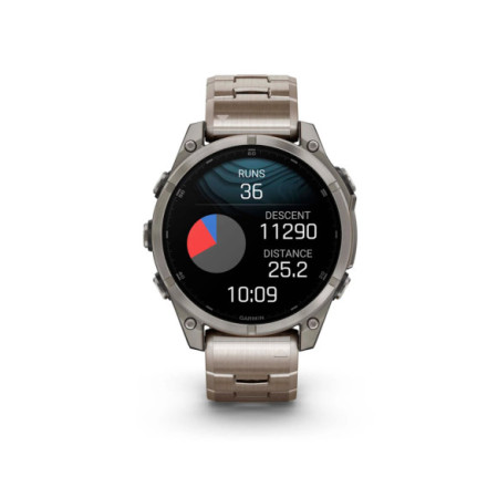 Reloj Garmin fēnix® 8 - 47 mm, AMOLED 010-02904-40. Género: Mujer,Hombre. Material: Acero,Titanio. Tamaño: Más de 46mm. Correa: Titanio. Color esfera: Negro. Estilo: Deportivo,Tecnológico. Movimiento: Cuarzo. Características técnicas: Multifunción
