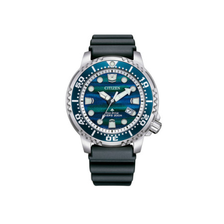 Reloj Citizen Diver's Eco Drive 200 mt Limited Edition BN0167-09W. Género: Hombre. Material: Acero. Tamaño: De 43mm a 46mm. Correa: Caucho. Color esfera: Verde. Estilo: Deportivo. Movimiento: Eco Drive. Características técnicas: Calendario,Reserva de marcha,Hora y segundero