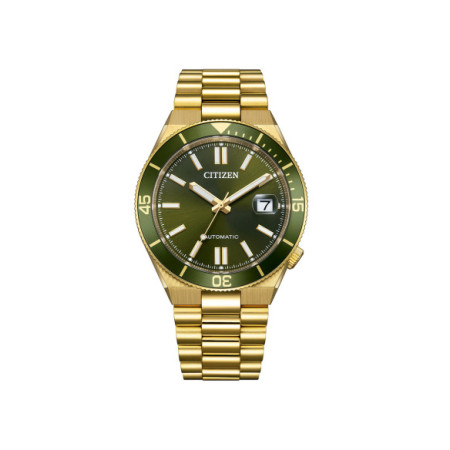 Reloj Citizen Tsuyosa Shore NJ0232-53X. Género: Hombre,Mujer. Material: Acero. Tamaño: De 39mm a 42mm. Correa: Acero. Color esfera: Verde. Estilo: Casual. Movimiento: Automático. Características técnicas: Calendario,Reserva de marcha,Hora y segundero