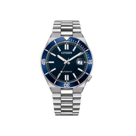 Reloj Citizen Tsuyosa Shore NJ0230-59L. Género: Hombre,Mujer. Material: Acero. Tamaño: De 39mm a 42mm. Correa: Acero. Color esfera: Azul. Estilo: Casual,Deportivo. Movimiento: Automático. Características técnicas: Calendario,Reserva de marcha,Hora y segundero