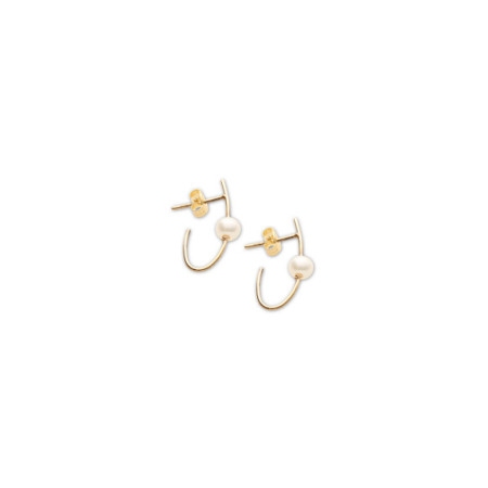 Pendientes Oro Amarillo Y Perla. Género: Mujer. Material: Oro amarillo. Piedras: Perlas