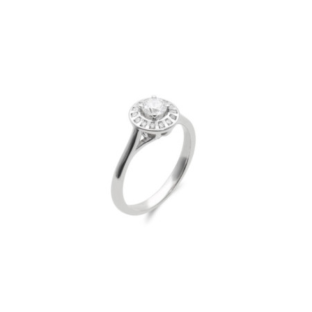 Anillo Oro Blanco Y Diamantes. Género: Mujer. Material: Oro blanco. Piedras: Diamantes