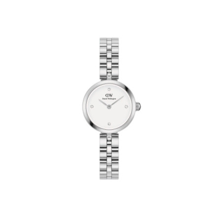 Reloj Daniel Wellington Elan Lumine Plata DW00100716. Género: Mujer. Material: Acero. Tamaño: Menos de 32mm. Correa: Acero. Color esfera: Blanco. Estilo: Clásico. Movimiento: Cuarzo. Características técnicas: Solo hora