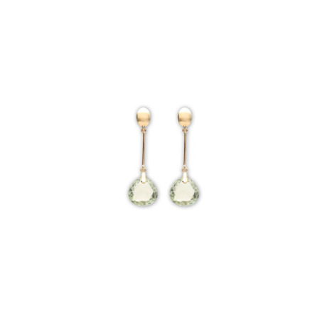 Pendientes Oro Amarillo Y Amatista. Género: Mujer. Material: Oro amarillo. Piedras: Amatistas