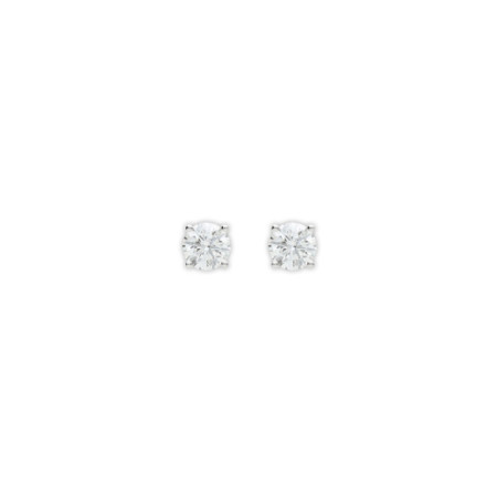 Pendientes Oro Blanco Y Diamante. Género: Mujer. Material: Oro blanco. Piedras: Diamantes