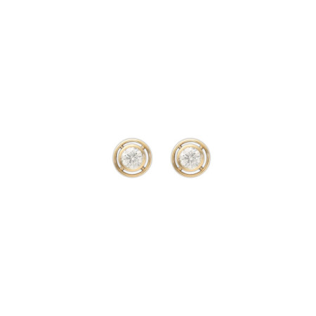 Pendientes Oro Amarillo Y Diamante. Género: Mujer. Material: Oro amarillo. Piedras: Diamantes