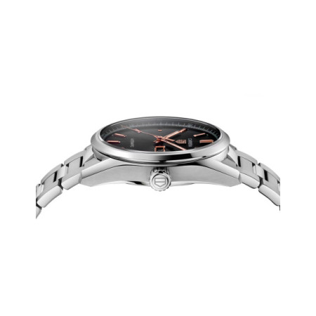 Reloj TAG Heuer Carrera Day-Date WBN2013.BA0640. Género: Hombre. Material: Acero. Tamaño: De 39mm a 42mm. Correa: Acero. Color esfera: Negro. Estilo: Clásico. Movimiento: Automático. Características técnicas: Calendario,Hora y segundero,Reserva de marcha
