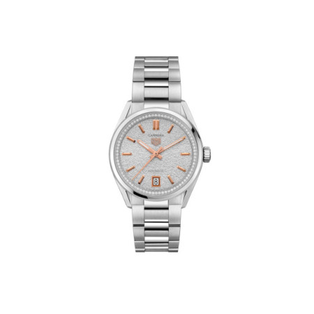 Reloj TAG Heuer Carrera Date WBN231B.BA0001. Género: Mujer. Material: Acero. Tamaño: De 32mm a 38mm. Correa: Acero. Color esfera: Plata. Estilo: Clásico. Movimiento: Automático. Características técnicas: Calendario,Reserva de marcha,Hora y segundero