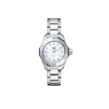 Reloj TAG Heuer Aquaracer Professional 200 WBP1416.BA0622. Género: Mujer. Material: Acero. Tamaño: Menos de 32mm. Correa: Acero. Color esfera: Blanco. Estilo: Deportivo. Movimiento: Cuarzo. Características técnicas: Hora y segundero