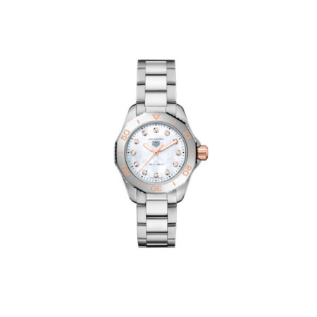 Reloj TAG Heuer Aquaracer Professional 200 WBP1450.BA0622. Género: Mujer. Material: Acero,Oro. Tamaño: Menos de 32mm. Correa: Acero. Color esfera: Nácar. Estilo: Deportivo. Movimiento: Cuarzo. Características técnicas: Hora y segundero