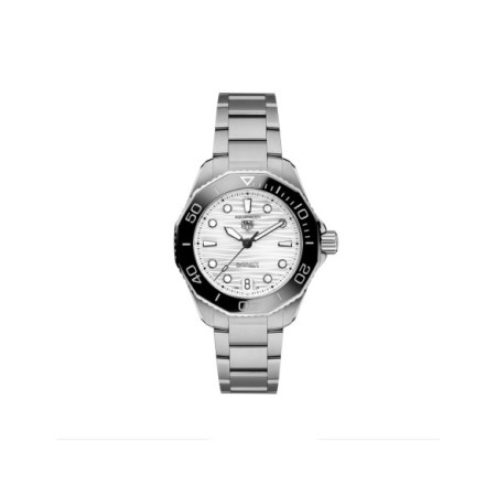 Reloj TAG Heuer Aquaracer Professional 300 Date WBP231C.BA0626. Género: Mujer. Material: Acero,Cerámica. Tamaño: De 32mm a 38mm. Correa: Acero. Color esfera: Plata. Estilo: Deportivo. Movimiento: Automático. Características técnicas: Calendario,Hora y segundero,Reserva de marcha