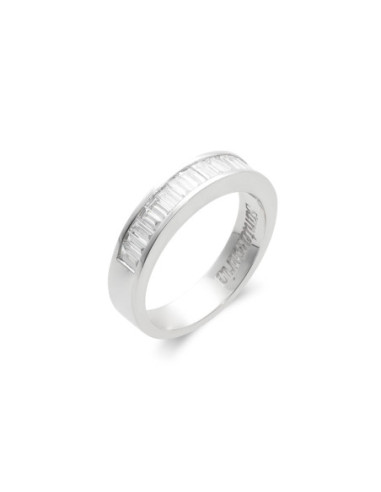 Anillo Oro Blanco Y Diamantes