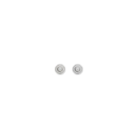 Pendientes Oro Blanco, Zafiro Y Diamantes. Género: Mujer. Material: Oro blanco. Piedras: Diamantes,Zafiros
