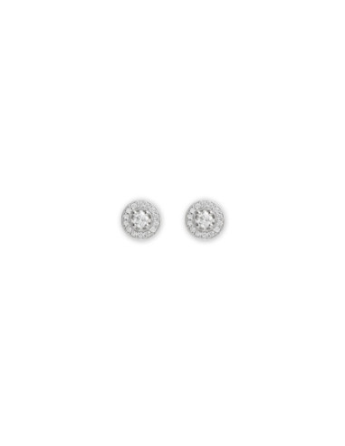 Pendientes Oro Blanco Y Diamantes