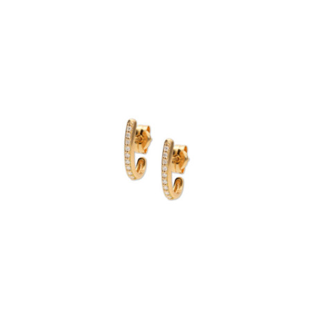 Pendientes Oro Amarillo Y Diamantes. Género: Mujer. Material: Oro amarillo. Piedras: Diamantes