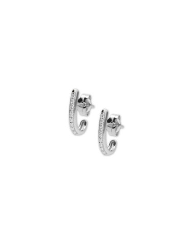 Pendientes Oro Blanco Y Diamantes