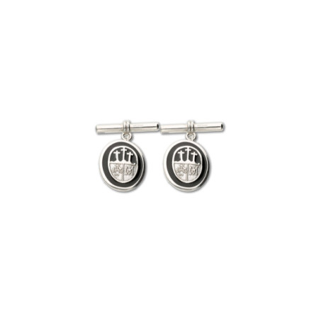 Gemelos Plata Hermandad Calvario. Género: Hombre. Material: Plata. Piedras: Sin gemas