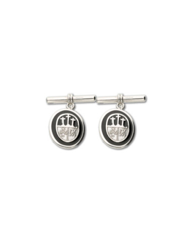 Gemelos Plata Hermandad Calvario