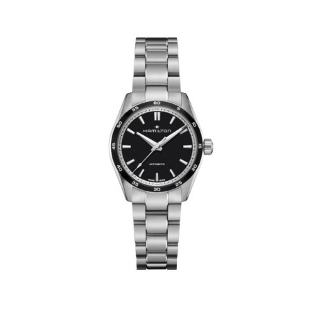 Reloj Hamilton Jazzmaster Performer Auto H36135130. Género: Mujer. Material: Acero. Tamaño: De 32mm a 38mm. Correa: Acero. Color esfera: Negro. Estilo: Clásico. Movimiento: Automático. Características técnicas: Hora y segundero,Reserva de marcha