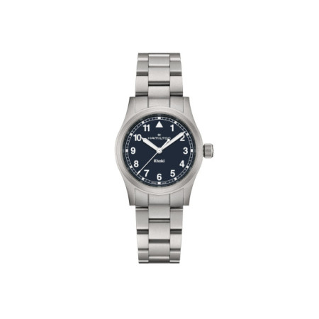 Reloj Hamilton Khaki Field Quartz 33MM H69301140. Género: Mujer,Hombre. Material: Acero. Tamaño: De 32mm a 38mm. Correa: Acero. Color esfera: Azul. Estilo: Casual. Movimiento: Cuarzo. Características técnicas: Hora y segundero