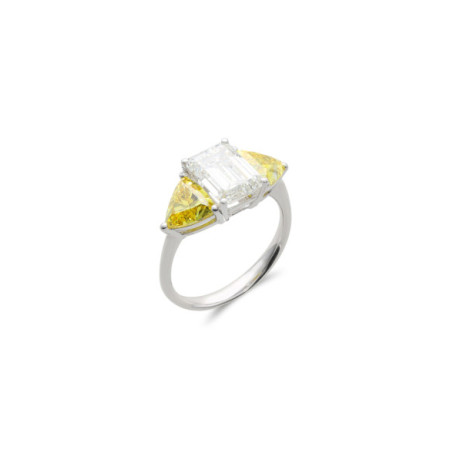 Anillo Oro Blanco Y Diamantes. Género: Mujer. Material: Oro blanco. Piedras: Diamantes