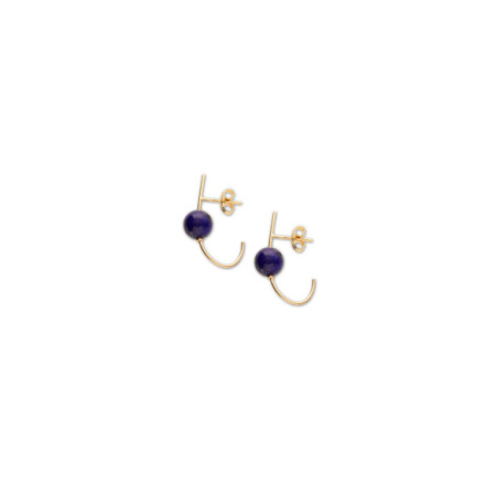 Pendientes Oro Amarillo Y Lapislázuli. Género: Mujer. Material: Oro amarillo. Piedras: Laspislazuli