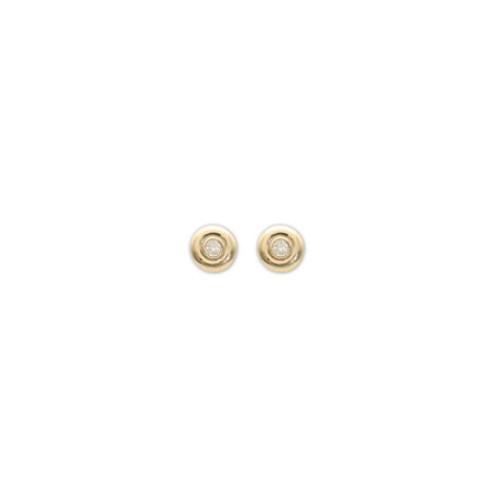 Pendientes Oro Amarillo Y Diamante. Género: Mujer. Material: Oro amarillo. Piedras: Diamantes