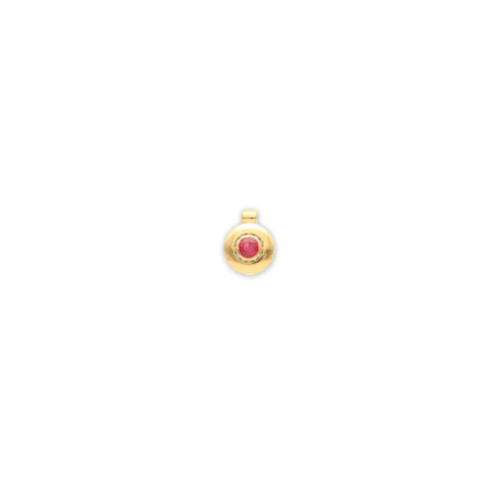 Colgante Oro Amarillo Y Rubí. Género: Mujer. Material: Oro amarillo. Piedras: Rubies