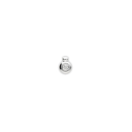 Colgante Oro Blanco Y Diamante. Género: Mujer. Material: Oro blanco. Piedras: Diamantes