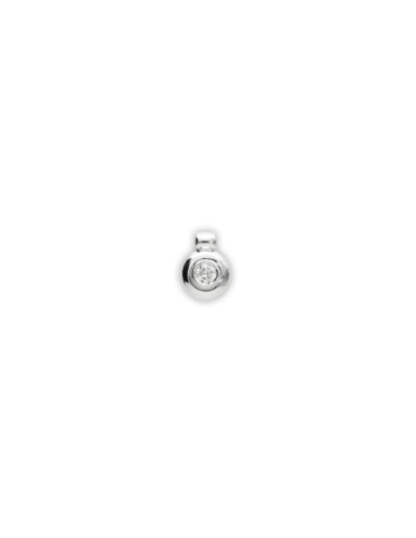 Colgante Oro Blanco Y Diamante