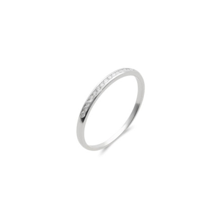 Anillo Oro Blanco Y Diamantes. Género: Mujer. Material: Oro blanco. Piedras: Diamantes