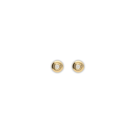 Pendientes Oro Amarillo Y Diamante. Género: Mujer. Material: Oro amarillo. Piedras: Diamantes