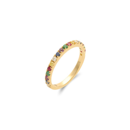 Anillo Oro Amarillo, Diamantes Y Piedras De Color. Género: Mujer. Material: Oro amarillo. Piedras: Diamantes,Rubies,Zafiros,Esmeraldas,Amatistas,Citrino