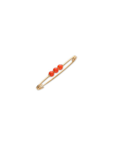 Alfiler Oro Amarillo Coral