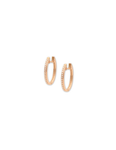 Argollas Oro Rosa Y Diamantes